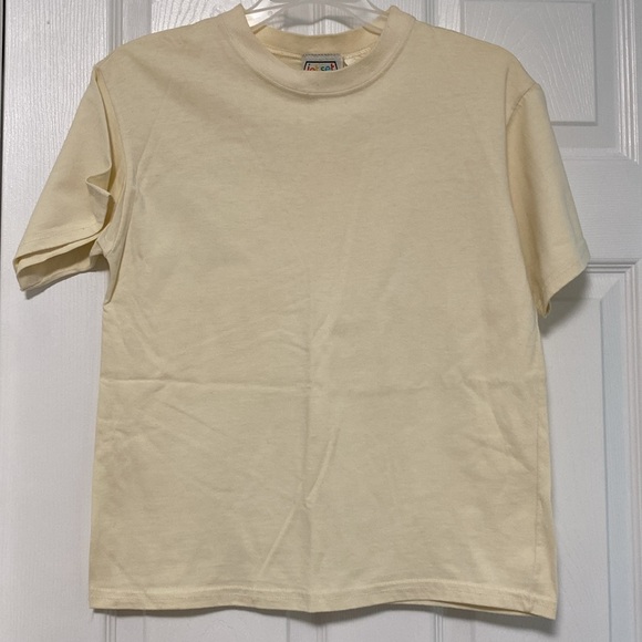 Vintage! Kids beige t-shirt - Size Large (14) - NEW WITH TAGS!    vtg nwt - Picture 1 of 3
